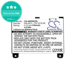 Baterie pentru Amazon Kindle 2, 1100mAh, Li-Ion, 3.7V, DR-A011, HQ