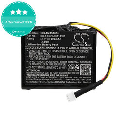 Baterie pentru TomTom Via 1405, 900mAh, Li-Ion, 3.7V, 6027A0114501, HQ