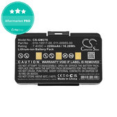 Baterie pentru Garmin GPSMAP 276, 296, 376, 378, 478, 495, 2200mAh, Li-Ion, 7.4V, 010-10517-00, HQ