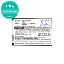 Baterie pentru Xiaomi F490 4g, 2000mAh, Li-Pol, 3.8V, DC027, HQ