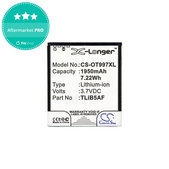 Baterie pentru Alcatel One Touch 997, X Pop, TCL S710, S800, 1950mAh, Li-Ion, 3.7V, TLiB5AF, HQ