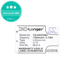 Baterie pentru Nokia 7250i, 6610, 6585, 6560, 6200, 6220, 1000mAh, Li-Ion, 3.7V, BLD-3, HQ