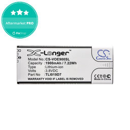 Baterie pentru Alcatel 1 Dual Sim, TCL 5033, Vodafone VFD, Telstra, 1900mAh, Li-Ion, 3.8V, TLI019D7, HQ