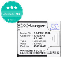 Baterie pentru Panasonic Kx-Tu150, Kx-Tu150exr, 1300mAh, Li-Ion, 3.7V, 454854AR, HQ