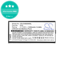 Baterie pentru Cat B26, 1350mAh, Li-Ion, 3.7V, B26, HQ