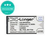 Baterie pentru Nokia Lumia 730, 2200mAh, Li-Ion, 3.8V, BL-T5A, HQ