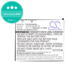 Baterie pentru HP Compaq iPAQ rx3000, rx3115, rx3700, hx2110, hx2790, 1400mAh, Li-Ion, 3.7V, HSTNH-M03B-SS, HQ