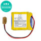 Baterie pentru Fanuc 18-T Series Programmable Logic, 2400mAh, Li-MnO2, 6V, BR-2/3AGCT4A, HQ