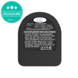 Baterie pentru Dewalt DCD940B2, DCD910KX, 1500mAh, Ni-MH, 12V, DC9071, DE9074, HQ