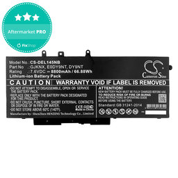 Baterie pentru Dell Latitude 14 5490, Latitude 14 5491, 8800mAh, Li-Ion, 7.6V, 00JWGP, HQ