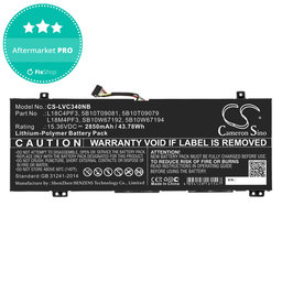 Baterie pentru Lenovo Ideapad C340, Ideapad Flex, 2850mAh, Li-Pol, 15.36V, L18C4PF3, HQ