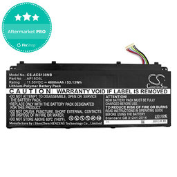 Baterie pentru Acer Aspire S13, Chromebook R13, 4600mAh, Li-Pol, 11.55V, AP15O3K, HQ