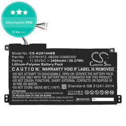 Baterie pentru Asus Vivobook 14, E510, 3400mAh, Li-Pol, 11.55V, C31N1912, HQ