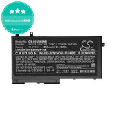 Baterie pentru Dell Latitude 5400, Inspiron 7591 2-in-1, 3500mAh, Li-Ion, 11.4V, XV8CJ, HQ