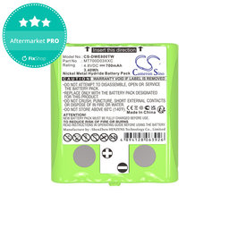 Baterie pentru Detewe Outdoor Pmr a Simvalley, 700mAh, Ni-MH, 4.8V, MT700D03XXC, HQ