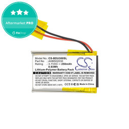 Baterie pentru Bosch Bdu3xx, Bosch Intuvia Display, 250mAh, Li-Pol, 3.7V, 502030, HQ