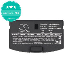 Baterie pentru Sennheiser, 60mAh, Ni-MH, 2.4V, BA150, HQ