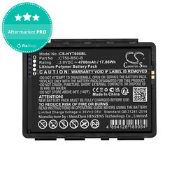 Baterie pentru Honeywell CT50, Dolphin CT60, 4700mAh, Li-Pol, 3.8V, CT50-BSC-B, HQ