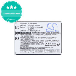 Baterie pentru Agfa, Aosta, Avant, Benq, Minolta, Olympus, Polaroid, 600mAh, Li-Ion, 3.7V, Li-80B, HQ