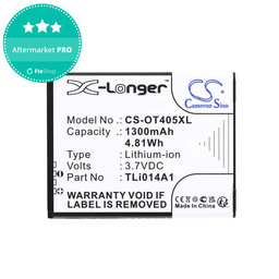 Baterie pentru Alcatel OneTouch Evolve, 1300mAh, Li-Ion, 3.7V, TLi014A1, HQ