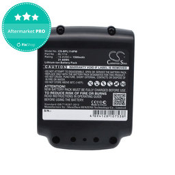 Baterie pentru Black & Decker ASL146BT12A, LBXR16, SSL20SB, 1500mAh, Li-Ion, 14.4V, BL1114, HQ
