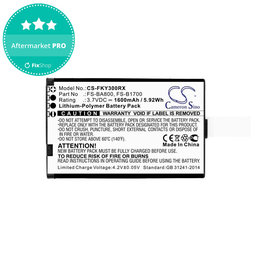 Baterie pentru Flysky FA605, FS-GT2B, FS-I10, 1600mAh, Li-Pol, 3.7V, FS-BA800, HQ