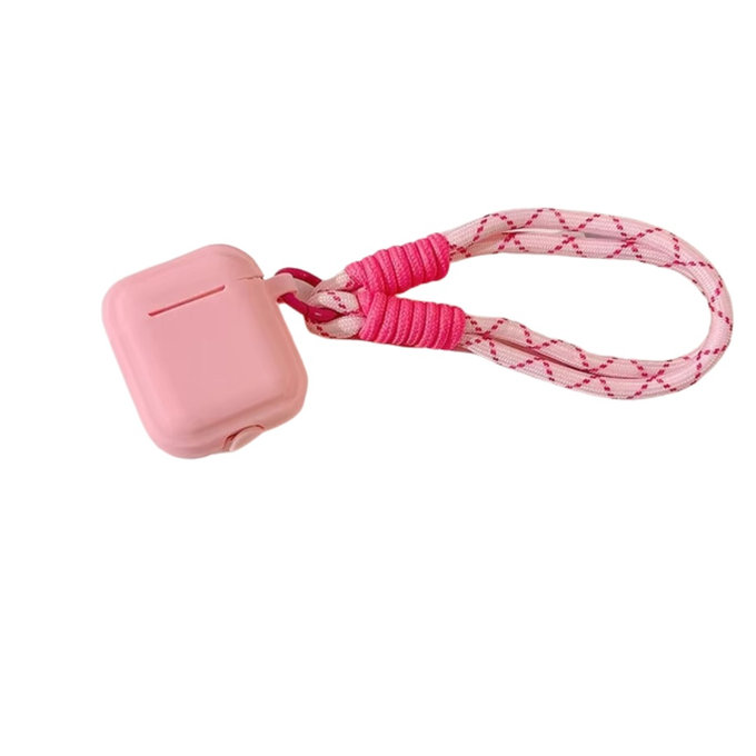 Silicon Caz pentru AirPods 1 si 2, Pastel Pink