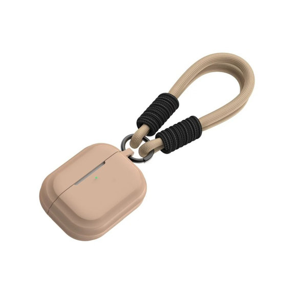 Silicon Caz pentru AirPods Pro, Sand Beige