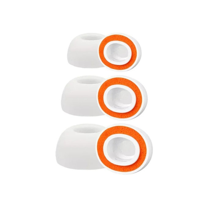 Silicon Dopuri de ureche pentru AirPods Pro 3, Memory Foam, Set (L, M, S), Alb