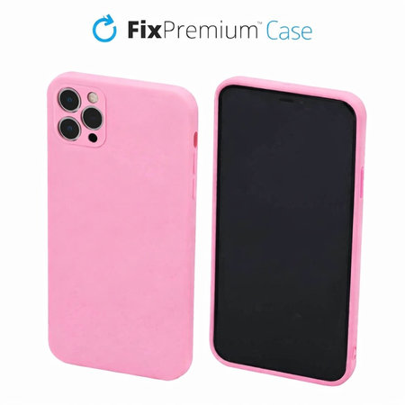 FixPremium - Caz Rubber pentru iPhone 11 Pro Max, ružová
