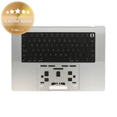 Ramă superioară tastatură pentru MacBook Pro 16" A2780 (2023), cu tastatură US și baterie, Silver, 661-32190, Genuine Apple