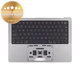 Ramă superioară tastatură pentru MacBook Pro 14", A2918 (2023), cu tastatură US și baterie, Space Gray, 661-35708, Genuine Apple