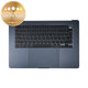 Ramă superioară tastatură pentru MacBook Air 15", A3114 (2024), cu tastatură US și baterie, Midnight, 661-40269, Genuine Apple