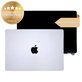 Display LCD pentru MacBook Pro 14", A3112, A3185 (2024), cu sticlă frontală și capac, Nano-Texture, Silver, 661-41793, Genuine Apple