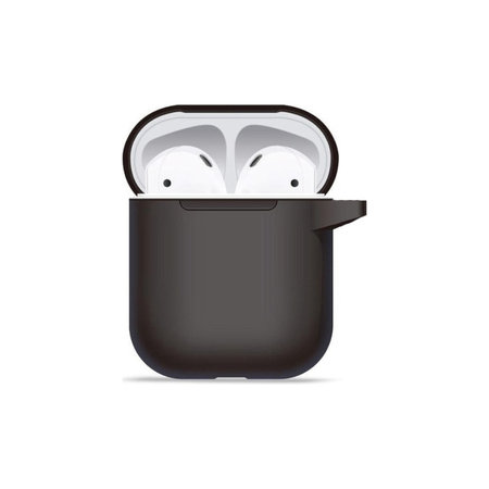 Silicon Caz pentru AirPods 1 si 2, negru