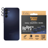 Protecție lentile cameră Hoops pentru Samsung A15/A15 5G, Albastru/Negru, PanzerGlass