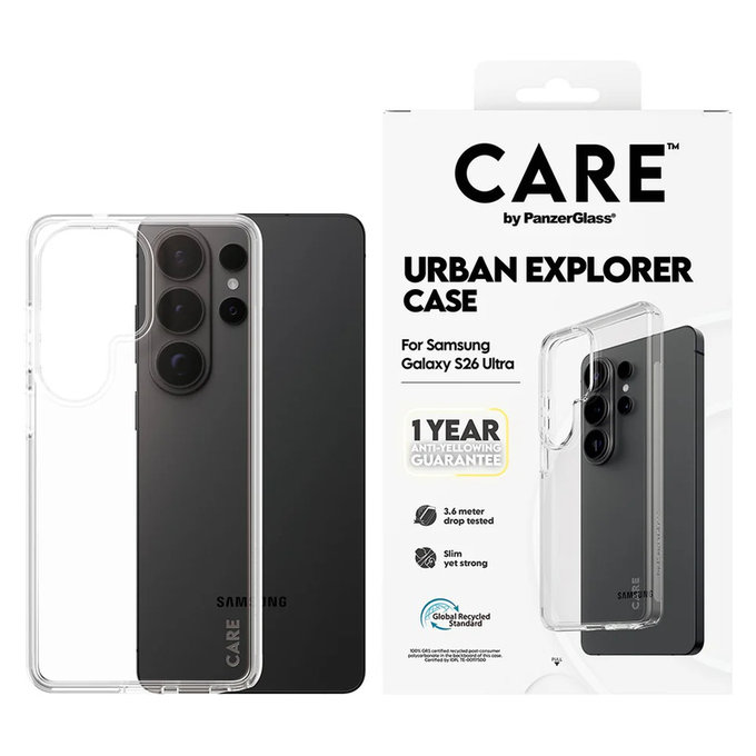 Caz Urban Explorer pentru Samsung Galaxy S26 Ultra, Transaparentná, PanzerGlass