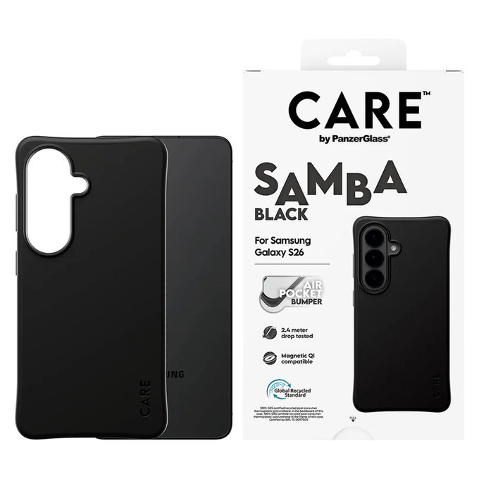 Caz Samba cu QI pentru Samsung Galaxy S26, Negru, PanzerGlass