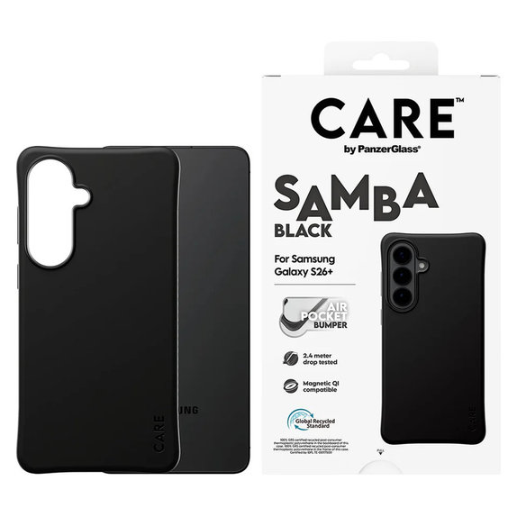 Caz Samba cu QI pentru Samsung Galaxy S26+, Negru, PanzerGlass