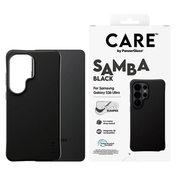 Caz Samba cu QI pentru Samsung Galaxy S26 Ultra, Negru, PanzerGlass