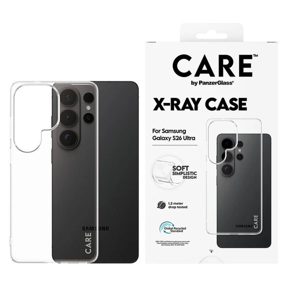 Caz X-Ray pentru Samsung Galaxy S26 Ultra, Transparent, PanzerGlass
