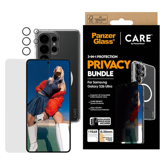 Bundle Privacy 3 în 1 pentru Samsung Galaxy S26 Ultra, PanzerGlass