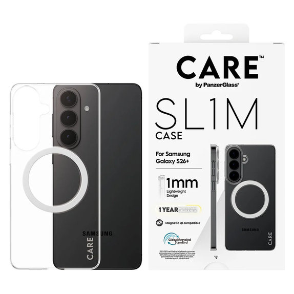 Caz SL1M pentru Samsung Galaxy S26+, Transparent, PanzerGlass
