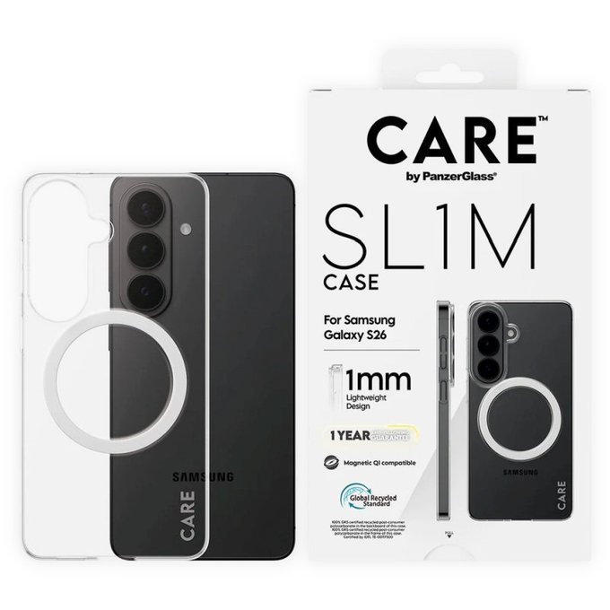 Caz SL1M pentru Samsung S26, transparent, CARE
