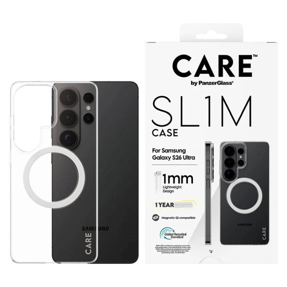 Caz SL1M pentru Samsung Galaxy S26 Ultra, transparentă, PanzerGlass