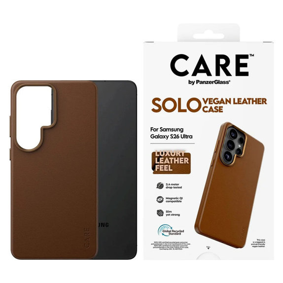 Caz Solo pentru Samsung S26 Ultra, maro, CARE