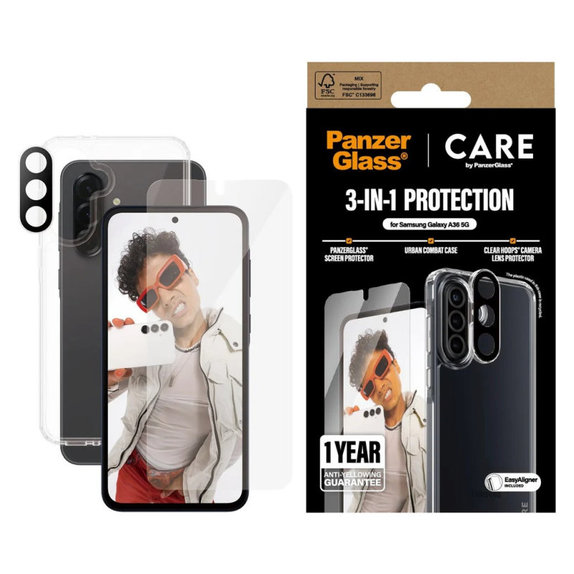 Bundle 3 în 1 pentru Samsung A36 5G, CARE