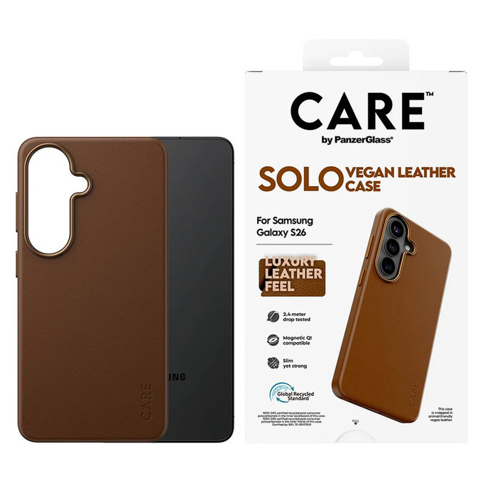 Caz Solo pentru Samsung Galaxy S26, Hnedé, PanzerGlass