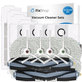 Set de piese de schimb pentru Ecovacs T20, T20 Max, T20 Pro (2x Perie principală, 4x Filter, 4x Perie laterală – albă, 8x Mop, 4x Sac de praf)