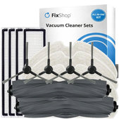 Set de piese de schimb pentru Xiaomi Dreame D9 Max Gen2, D10s, D10s Pro (2x Perie principală, 4x Filter, 4x Perie laterală – neagră, 4x Mop)